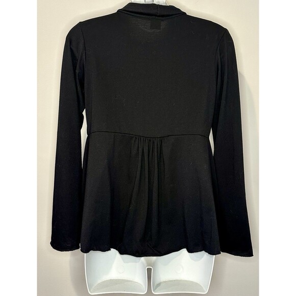 Love Tanjane Black Peplum Lightweight Jacket Size S Small EUC!! - Picture 2 of 3